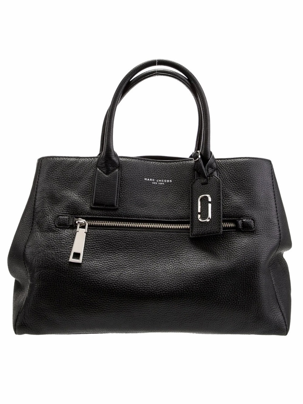 Marc Jacobs Gotham City East West  Black Leather Tote bag Satchel